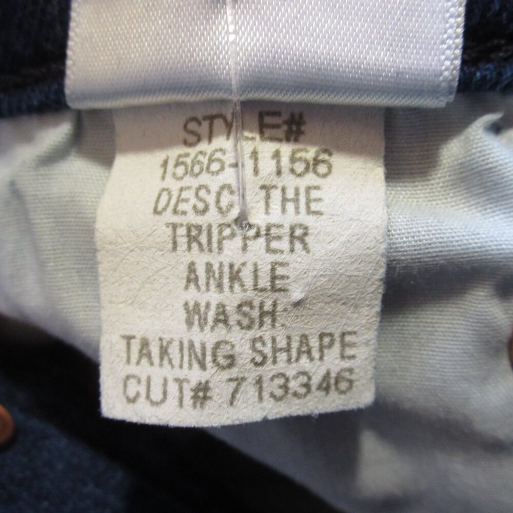 NWT MOTHER Tripper Dark Blue Women's Jeans - Taking Shape Color - High Rise - Picture 6 of 10